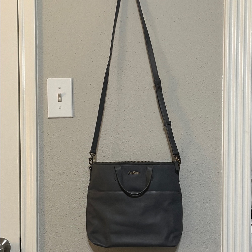 Cath Kidston Dark Gray Leather Crossbody Bag